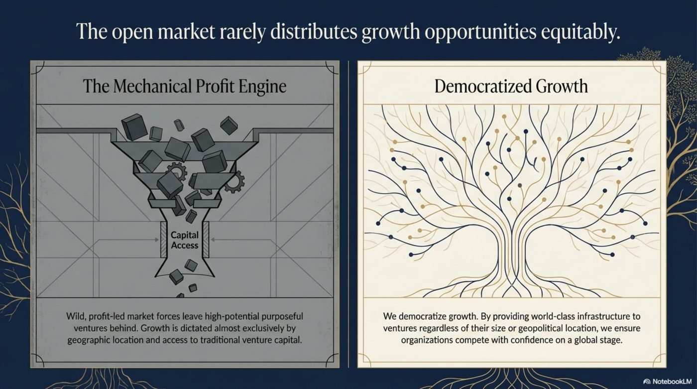 Mechanical Profit Engine vs Democratized Growth