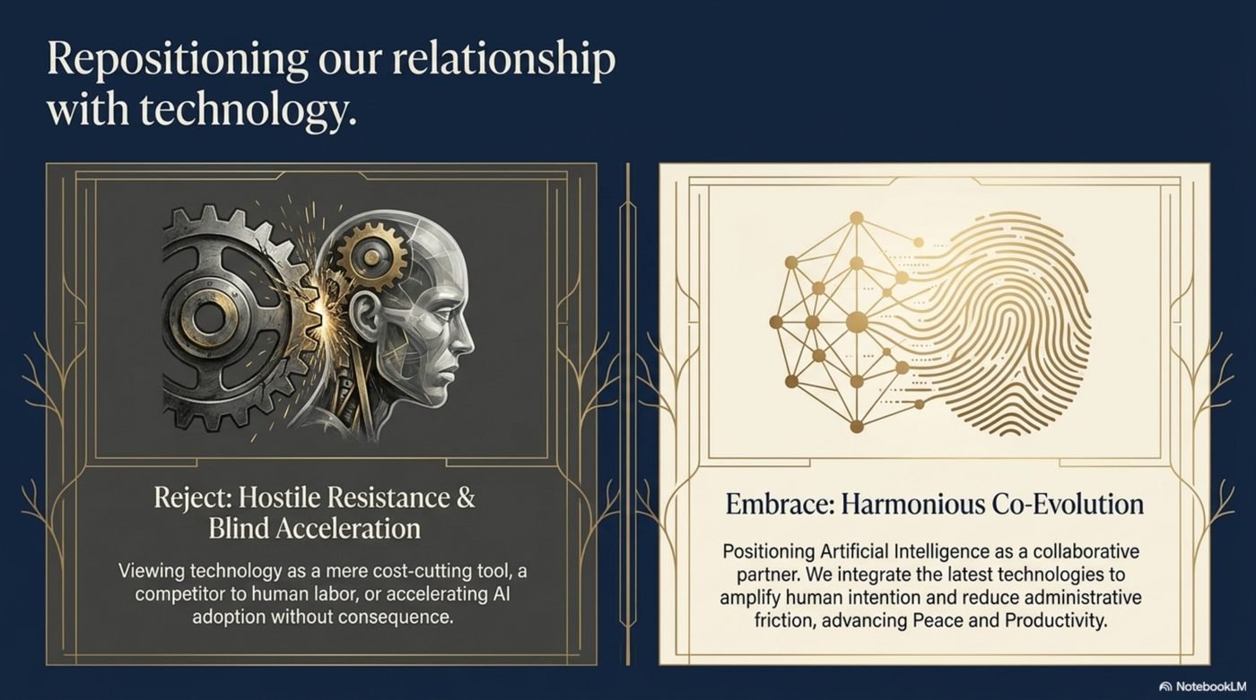Harmonious Co-Evolution with Technology — Reject Hostile Resistance