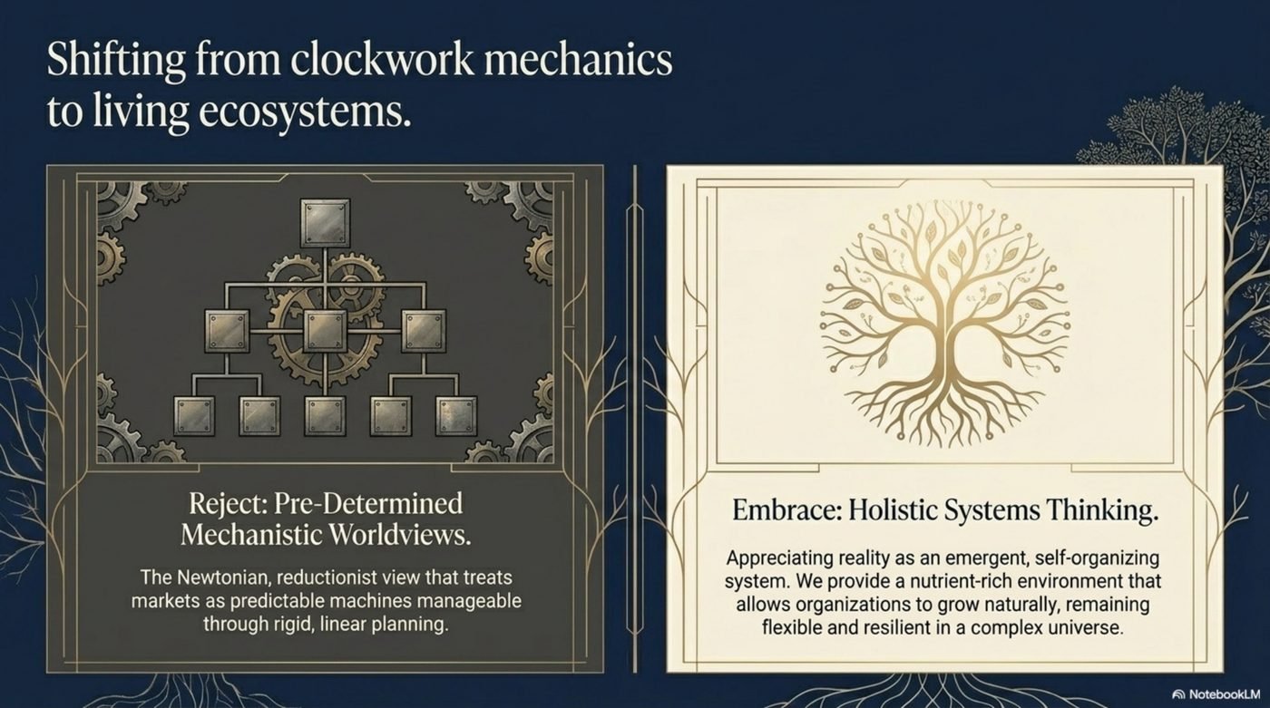 From Clockwork Mechanics to Living Ecosystems